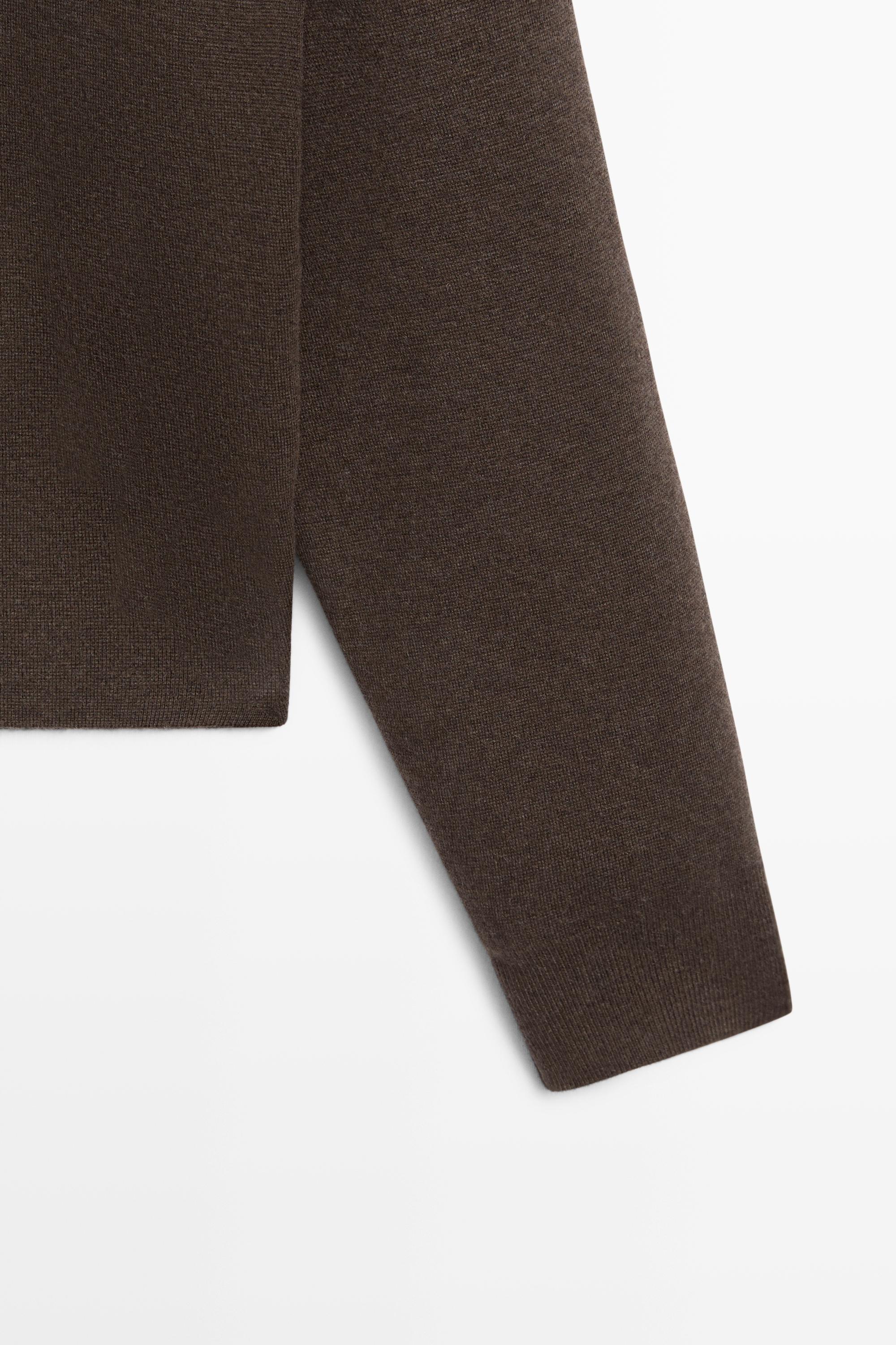 Cardigan en maille à col travaillé